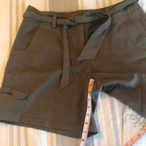 Talbots shorts with tie belt